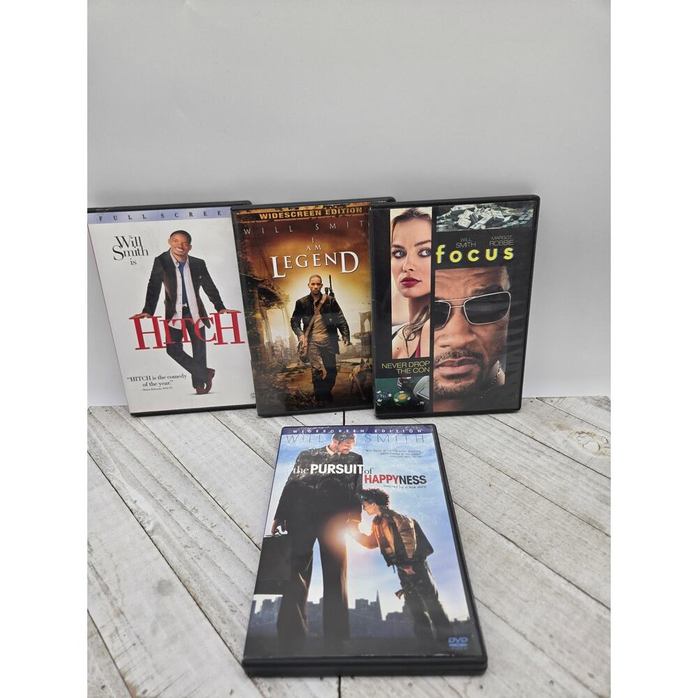 Will Smith Classics DVD 4 Movie Collection- Pursuit of Happiness | Hitch & more